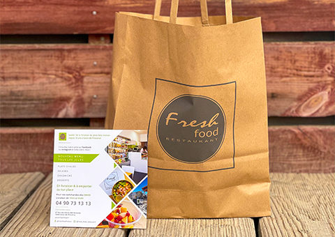 Flyer et sac livraison Freshfood